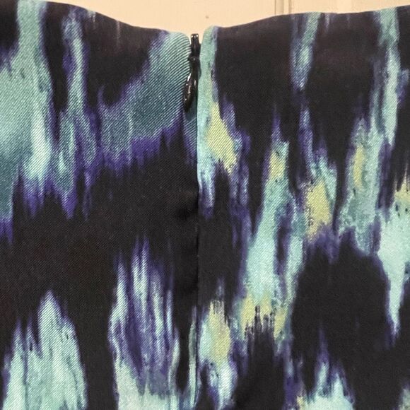 Connected Apparel Sleeveless Midi Shift Dress Career Blue & Teal Women’s Size 12 - Picture 3 of 5